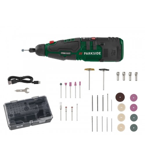 PARKSIDE PFBS 12 C7  акумулаторна фина бормашина  с USB-C кабел за зареждане